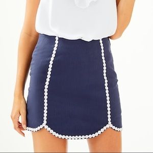 NWT Lilly Pulitzer Patty Skort Navy Blue